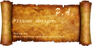 Pittner Antigon névjegykártya